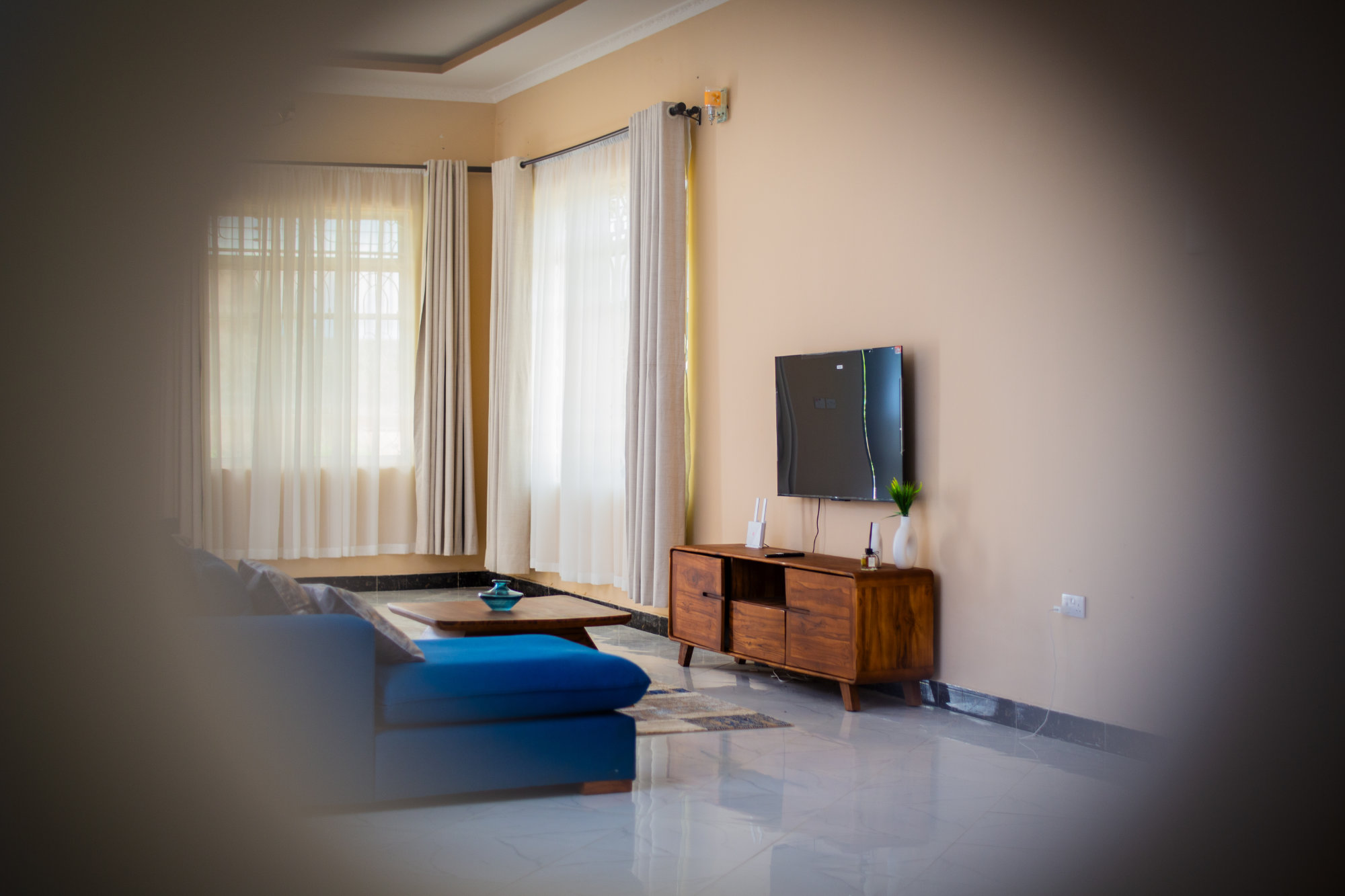 Living Room with Smart TV